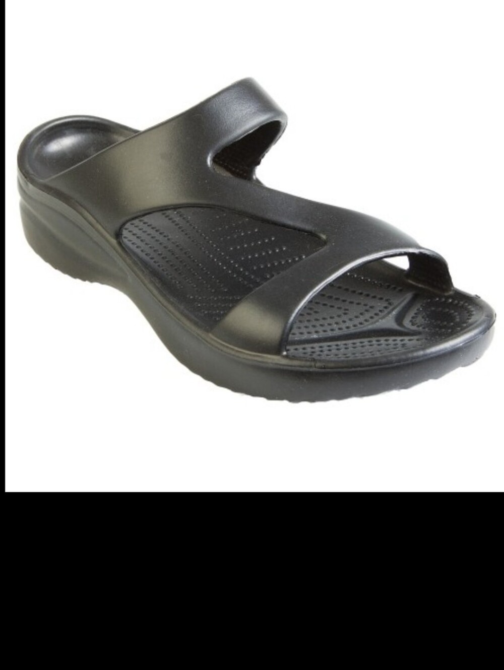 Hounds Women's Cushioned Black Slide Sandal - Black Size 7/8